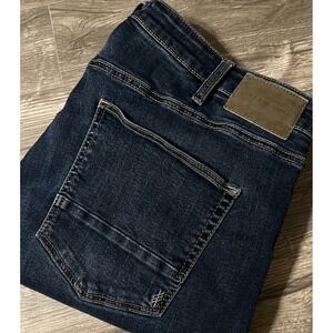 Silver Jeans Men's Konrad Slim Fit Slim Leg Mid Rise Dark Wash Jeans SZ 40x32